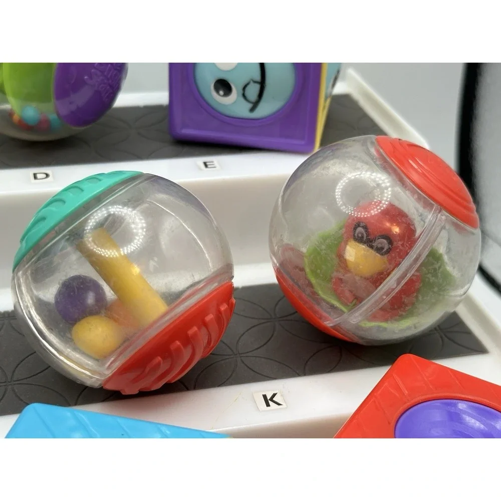 Roll A ROUNDS BALLS And Blocks Lot of 12 Sensory Animals &